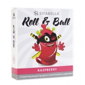 Стимулирующий презерватив-насадка Roll   Ball Raspberry - Sitabella - купить с доставкой в Прокопьевске