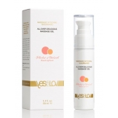 Универсальный массажный гель-смазка Allover Delicious Massage Gel с ароматом персика и аброкоса - 50 мл. - YESforLOV - купить с доставкой в Прокопьевске
