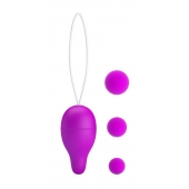 Лиловое вагинальное яйцо с утяжеляющими шариками Kegel Ball - Baile в Прокопьевске Лиловое вагинальное яйцо с утяжеляющими шариками Kegel Ball - Baile