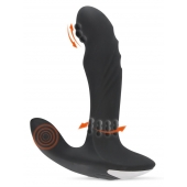 Черный вибромассажер простаты с функцией римминга Plug with Perineum Stimulator - 16,6 см. - Orion - в Прокопьевске купить с доставкой