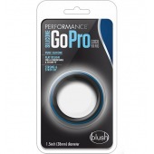 Черно-синее эрекционное кольцо Silicone Go Pro Cock Ring - Blush Novelties - в Прокопьевске купить с доставкой