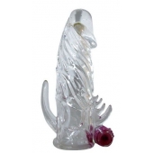 Закрытая прозрачная вибронасадка на пенис Crystal Sleeve Vibe - Erowoman-Eroman - в Прокопьевске купить с доставкой
