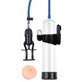 Прозрачная вакуумная вибропомпа Sex Expert с насадкой-вагиной - Sex Expert - в Прокопьевске купить с доставкой