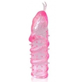 Закрытая рельефная насадка Crystal sleeve snakes в виде змеи с усиками - 14 см. - Erowoman-Eroman - в Прокопьевске купить с доставкой