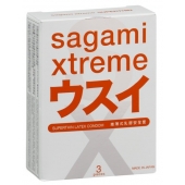Ультратонкие презервативы Sagami Xtreme SUPERTHIN - 3 шт. - Sagami - купить с доставкой в Прокопьевске