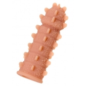 Телесная реалистичная насадка KOKOS Extreme Sleeve 04 с дополнительной стимуляцией - 12,7 см. - KOKOS - в Прокопьевске купить с доставкой