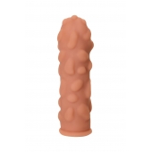 Телесная реалистичная насадка KOKOS Extreme Sleeve 11 с дополнительной стимуляцией - 12,7 см. - KOKOS - в Прокопьевске купить с доставкой