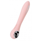 Розовый силиконовый вибратор с электростимуляцией GALVANI VIBE - 21 см. - ToyFa - купить с доставкой в Прокопьевске