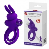 Фиолетовое эрекционное кольцо с вибростимуляцией клитора Vibrant Penis Ring III - Baile - в Прокопьевске купить с доставкой