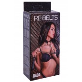 Черный поводок и чокер с кольцом Rada - Rebelts - купить с доставкой в Прокопьевске