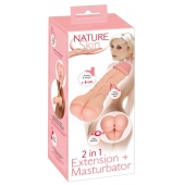 Телесная насадка-мастурбатор 2-in-1 Extension Masturbator - 21 см. - Orion - в Прокопьевске купить с доставкой