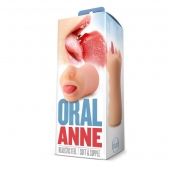 Телесный мастурбатор-ротик с язычком Oral Anne - Blush Novelties - в Прокопьевске купить с доставкой