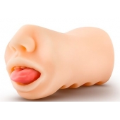 Телесный мастурбатор-ротик с язычком Oral Anne - Blush Novelties - в Прокопьевске купить с доставкой