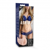 Телесный мастурбатор-вагина с вибропулей Ashley - Blush Novelties - в Прокопьевске купить с доставкой