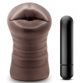 Коричневый мастурбатор-ротик Heather - Blush Novelties - в Прокопьевске купить с доставкой