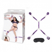 Фиолетовый набор фиксаций на кровати Classic Bedspreader - Lux Fetish - купить с доставкой в Прокопьевске