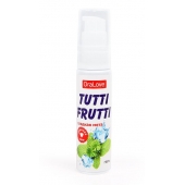 Гель-смазка Tutti-frutti со вкусом сладкой мяты - 30 гр. - Биоритм - купить с доставкой в Прокопьевске