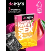 Презервативы для орального секса DOMINO Sweet Sex с ароматом манго - 3 шт. - Domino - купить с доставкой в Прокопьевске