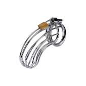 Серебристый пояс верности TOYFA на замочке - ToyFa - купить с доставкой в Прокопьевске Серебристый пояс верности TOYFA на замочке - ToyFa - купить с доставкой в Прокопьевске