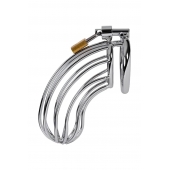 Серебристый пояс верности TOYFA на замочке - ToyFa - купить с доставкой в Прокопьевске Серебристый пояс верности TOYFA на замочке - ToyFa - купить с доставкой в Прокопьевске