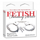 Металлические наручники Beginner s Metal Cuffs - Pipedream - купить с доставкой в Прокопьевске