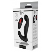 Черный вибромассажер простаты SWIRLING P-PLEASER - Dream Toys - в Прокопьевске купить с доставкой