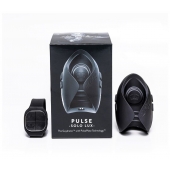 Темно-серый инновационный мужской осциллятор PULSE SOLO LUX с пультом ДУ - Hot Octopuss - в Прокопьевске купить с доставкой