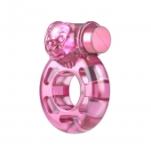 Розовое эрекционное виброкольцо Pink Bear - Baile - в Прокопьевске купить с доставкой
