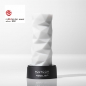 Белый 3D мастурбатор POLYGON - Tenga - в Прокопьевске купить с доставкой