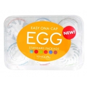 Набор из 6 мастурбаторов Tenga EGG Easy Beat с различным рельефом - Tenga - в Прокопьевске купить с доставкой