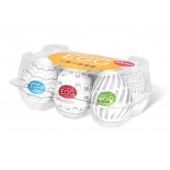 Набор из 6 мастурбаторов Tenga EGG Easy Beat с различным рельефом - Tenga - в Прокопьевске купить с доставкой