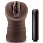 Коричневый мастурбатор-вагина Hot Chocolate Brianna - Blush Novelties - в Прокопьевске купить с доставкой