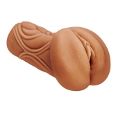 Кофейный мастурбатор-вагина Dumpling - Lola Games - в Прокопьевске купить с доставкой
