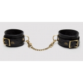 Черные оковы на ноги Bound to You Faux Leather Ankle Cuffs - Fifty Shades of Grey - купить с доставкой в Прокопьевске