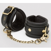 Черные наручники Bound to You Faux Leather Wrist Cuffs - Fifty Shades of Grey - купить с доставкой в Прокопьевске
