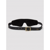 Черная плотная маска на глаза Bound to You Faux Leather Blindfold - Fifty Shades of Grey - купить с доставкой в Прокопьевске