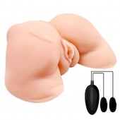 Телесная вибровагина Julie с 2 рабочими отверстиями - Baile - в Прокопьевске купить с доставкой