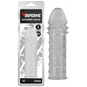 Прозрачная реалистичная насадка на пенис Extra Texture Sleeve - 16,2 см. - Chisa - в Прокопьевске купить с доставкой