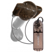 Дымчатый вибростимулятор головки пениса Dual Vibrating Head Teaser - Pipedream - в Прокопьевске купить с доставкой