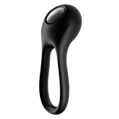 Черное эрекционное виброкольцо Majestic Duo - Satisfyer - в Прокопьевске купить с доставкой