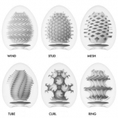 Набор из 6 мастурбаторов Tenga EGG IV с различным рельефом - Tenga - в Прокопьевске купить с доставкой