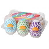 Набор из 6 мастурбаторов Tenga EGG IV с различным рельефом - Tenga - в Прокопьевске купить с доставкой