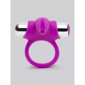 Лиловое виброкольцо с пультом ДУ Remote Control Cock Ring - Happy Rabbit - в Прокопьевске купить с доставкой