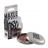 Экстремально тонкие презервативы в железном кейсе MAXUS Extreme Thin - 3 шт. - Maxus - купить с доставкой в Прокопьевске