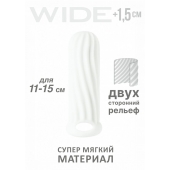 Белый фаллоудлинитель Homme Wide - 13 см. - Lola Games - в Прокопьевске купить с доставкой