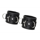Черные наручники Anonymo на сцепке - ToyFa - купить с доставкой в Прокопьевске