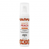 Разогревающее массажное масло Gourmet White Peach Organic с органическими ингредиентами - 50 мл. - Exsens - купить с доставкой в Прокопьевске