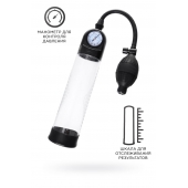 Прозрачная механическая помпа Roald с манометром - Sexus - в Прокопьевске купить с доставкой