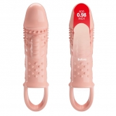 Телесная насадка с вибрацией Cecelia - 18,5 см. - Baile - в Прокопьевске купить с доставкой