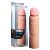 Телесная фаллическая насадка на пенис Magnum Xtender - 23 см. - Blush Novelties - в Прокопьевске купить с доставкой